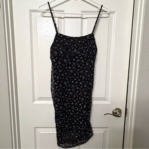 Black floral dress